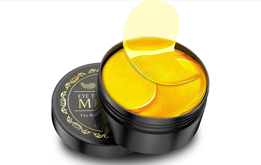 Under Eye Patches - 60 Pcs - 24K Gold Eye Mask- Puffy Eyes & Dark Circles Treatments,Reduce Under Eye Bags and Smooth Wrinkles,Eye Skin Care Pads With Collagen,Hyaluronic Acid & Castor Oil