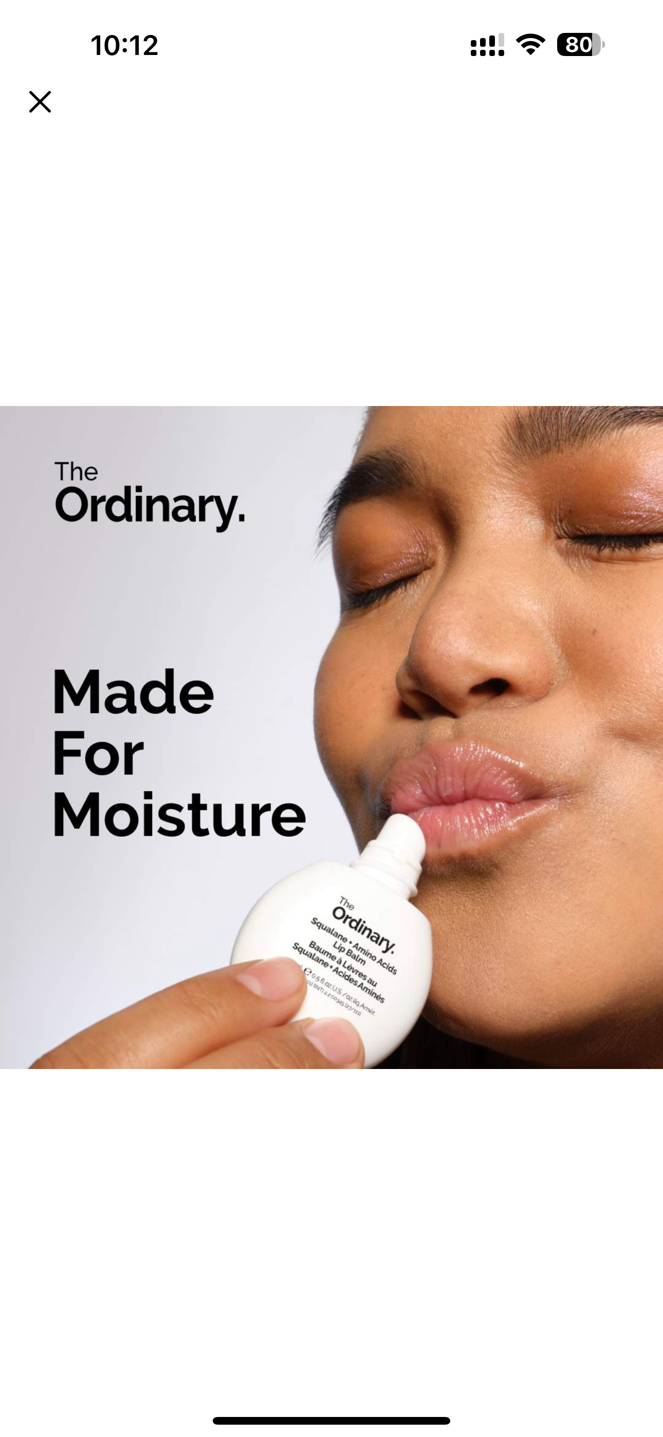 The Ordinary Squalene + Amino acid Lip Balm