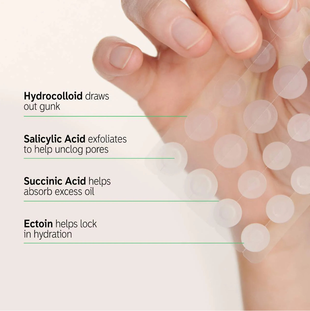 The Inkey List - Hydrocolloid Invisible Pimple Patches + Salicylic Acid