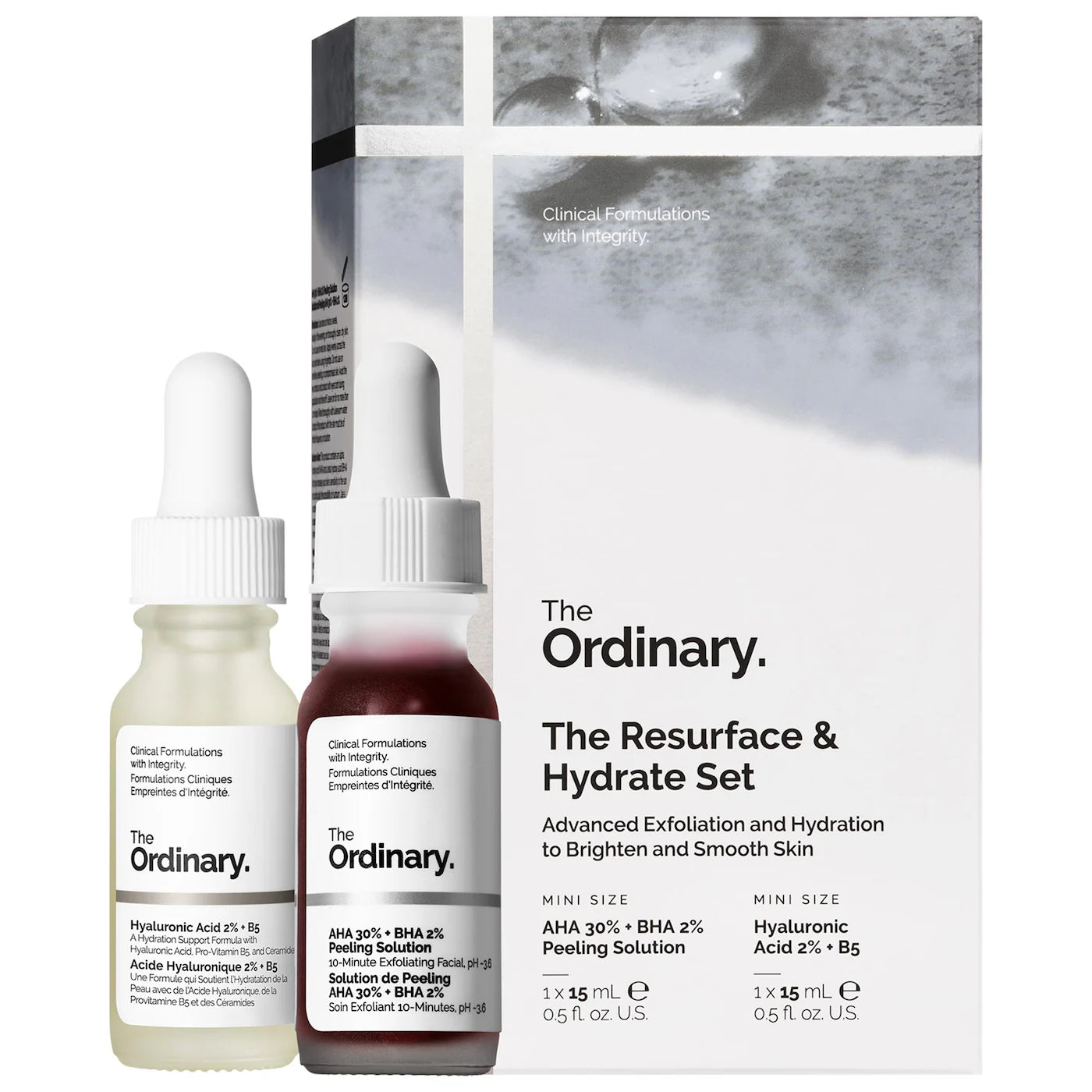The Ordinary - “The Resurface & Hydrate Set with Hyaluronic Acid + AHA”