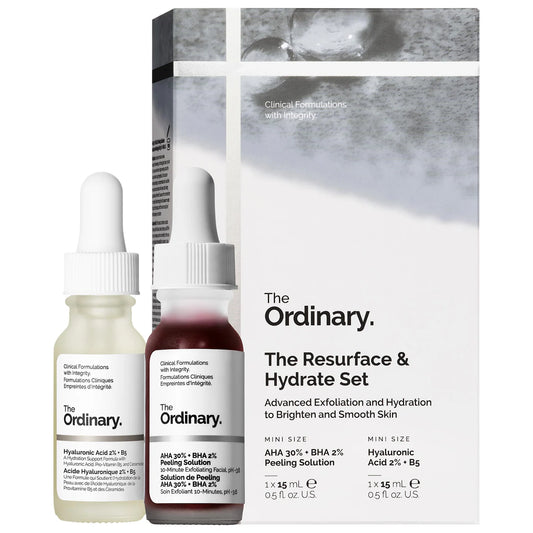 The Ordinary - “The Resurface & Hydrate Set with Hyaluronic Acid + AHA”