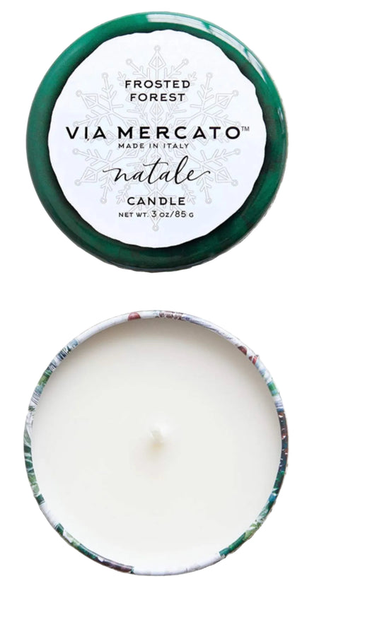 Frosted Forest Via Mercato Natale Candle
