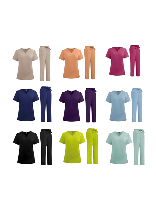 Puffed sleeve scrubs