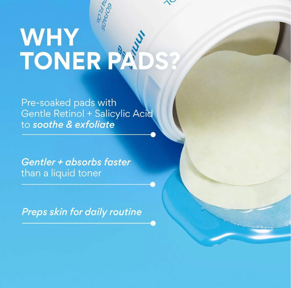 Innisfree - Daily Gentle Toner Pads ( Retinol Salicylic / Green Tea)